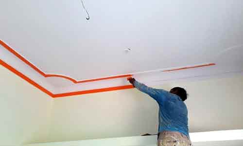 Professional ceiling painting